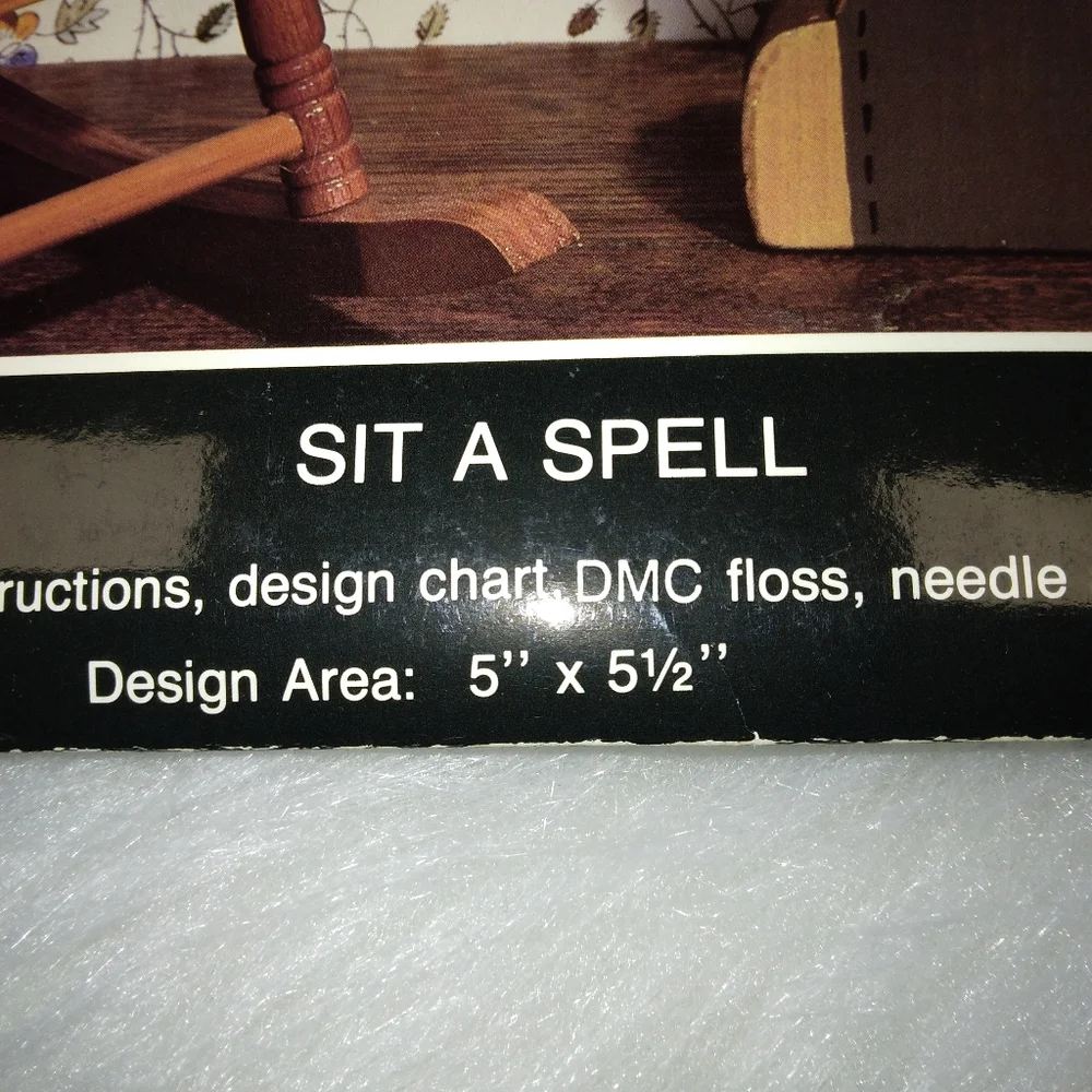 COUNTED CROSS STITCH Stoney Creek Collection, Sit a Spell 5x5.5 KIT